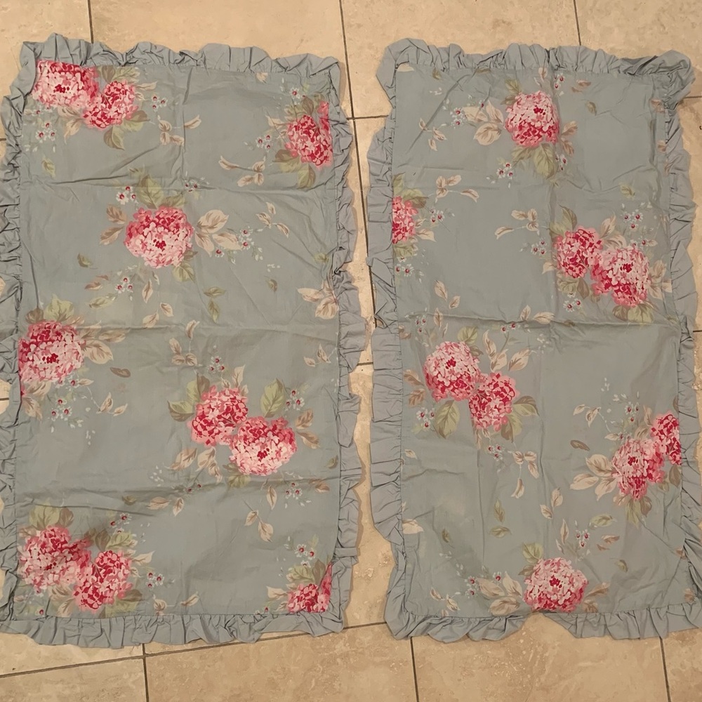 Pair of Floral King Shams